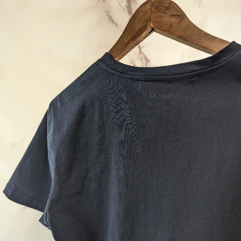 Everlane T Shirt Mens Medium Black Short Sleeve The Premium Weight Tee - Picture 9 of 14